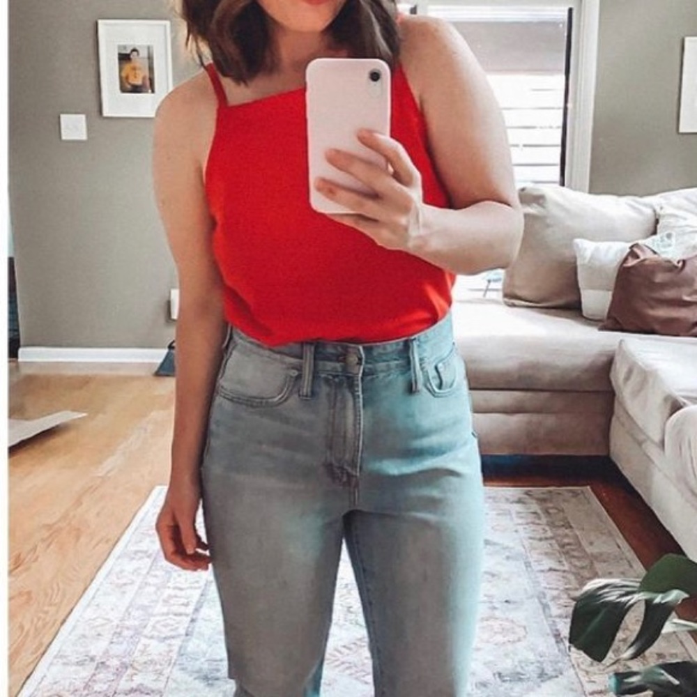 Red Madewell Apron Top